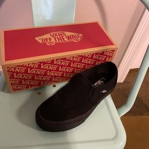 Black slip on Vans